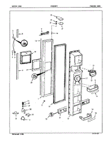 02 - Freezer Door parts for Admiral Refrigerator ICNS22F9A / 5L47A from AppliancePartsPros.com