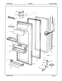 04 - Fresh Food Door parts for Admiral Refrigerator ICNS22F9A / 5L47B from AppliancePartsPros.com