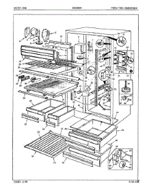 02 - Fresh Food Compartment parts for Admiral Refrigerator ICNS28D92 / 5L58A from AppliancePartsPros.com