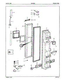 02 - Freezer Door parts for Admiral Refrigerator ICNS28D92A / 5L58A from AppliancePartsPros.com