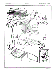 04 - Unit Compartment & System parts for Admiral Refrigerator ICNT22F93H / 5B78B from AppliancePartsPros.com