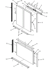 05 - Door Trim parts for Dacor Refrigerator IF36BNDFSF from AppliancePartsPros.com