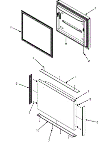 06 - Freezer Door parts for Dacor Refrigerator IF36INDFSF from AppliancePartsPros.com