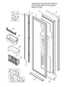 06 - Freezer Door parts for Dacor Refrigerator IF42BDCBOL from AppliancePartsPros.com