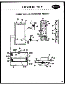 03 - Fz Liner And Evap Assy parts for Amana Refrigerator IM98 from AppliancePartsPros.com