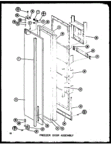 02 - Fz Door Assy parts for Amana Refrigerator IMP2800A / P7731401W from AppliancePartsPros.com