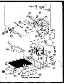 05 - Machine Compartment parts for Amana Refrigerator IMP2800A / P7731401W from AppliancePartsPros.com