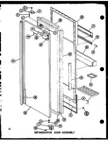 07 - Ref Door Assy parts for Amana Refrigerator IMP2800A / P7731401W from AppliancePartsPros.com