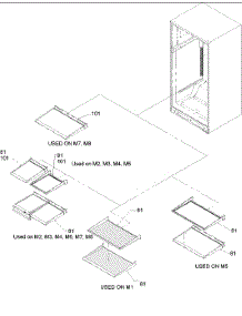 07 - Interior Shelving parts for Amana Refrigerator ITC500VW / P1322505W W from AppliancePartsPros.com
