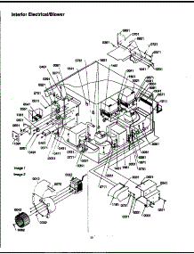 03 - Interior Electrical / Blower parts for Amana Microwave J1605I / P1179301M from AppliancePartsPros.com