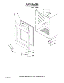 03 - Door Parts parts for Maytag Wine Cooler JUW248RBCX01 from AppliancePartsPros.com