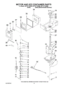 07 - Motor And Ice Container Parts parts for Maytag Refrigerator MFT2771WEW0 from AppliancePartsPros.com