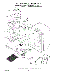 03 - Refrigerator Liner Parts parts for Maytag Refrigerator MFT2771WEB0 from AppliancePartsPros.com