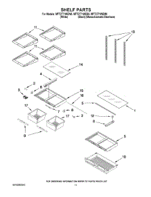 06 - Shelf Parts parts for Maytag Refrigerator MFT2771WEB0 from AppliancePartsPros.com
