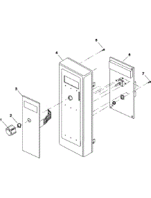 06 - Timer And Escutcheon parts for Menu Master Microwave UCS11MA / P1330228M from AppliancePartsPros.com
