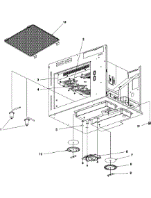 02 - Cavity parts for Amana Microwave JBH202 / P1331102M from AppliancePartsPros.com