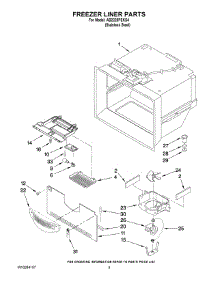 03 - Freezer Liner Parts parts for Maytag Refrigerator AB2225PEKS4 from AppliancePartsPros.com