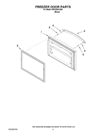 03 - Freezer Door Parts parts for Maytag Refrigerator MFF2258VEB2 from AppliancePartsPros.com