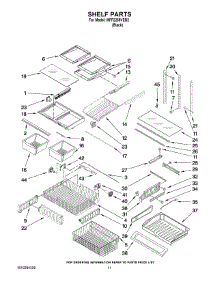 07 - Shelf Parts parts for Maytag Refrigerator MFF2258VEB2 from AppliancePartsPros.com