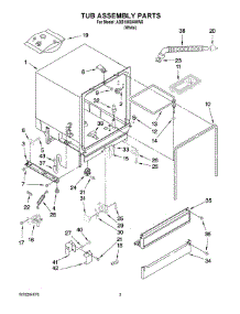 03 - Tub Assembly Parts parts for Maytag Dishwasher ADB1000AWW0 from AppliancePartsPros.com
