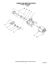 05 - Pump And Motor Parts parts for Maytag Dishwasher ADB1000AWW0 from AppliancePartsPros.com