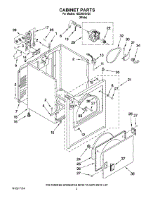 02 - Cabinet Parts parts for Maytag Dryer NED4500VQ0 from AppliancePartsPros.com