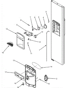 07 - Fountain parts for Admiral Refrigerator JC2225GEKB from AppliancePartsPros.com