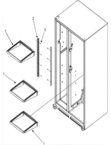 15 - Refrigerator Shelves parts for Admiral Refrigerator JC2225GEKB from AppliancePartsPros.com