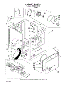 02 - Cabinet Parts parts for Maytag Dryer 7MMGP0035WQ0 from AppliancePartsPros.com