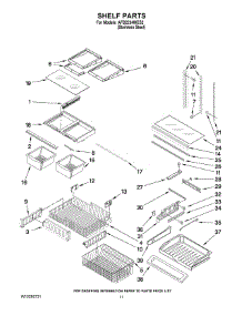 07 - Shelf Parts parts for Maytag Refrigerator AFB2234WES2 from AppliancePartsPros.com