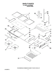 03 - Shelf Parts parts for Maytag Refrigerator AFI2538AES5 from AppliancePartsPros.com