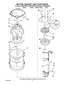 03 - Motor, Basket And Tub Parts parts for Maytag Washer MVWB750WQ0 from AppliancePartsPros.com
