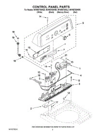 02 - Control Panel Parts parts for Maytag Washer MVWB750WR0 from AppliancePartsPros.com