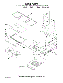 03 - Shelf Parts parts for Maytag Refrigerator MFI2067AEB4 from AppliancePartsPros.com