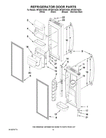 07 - Refrigerator Door Parts parts for Maytag Refrigerator MFI2067AEQ4 from AppliancePartsPros.com