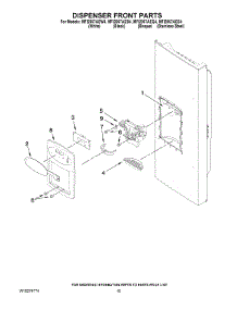 08 - Dispenser Front Parts parts for Maytag Refrigerator MFI2067AES4 from AppliancePartsPros.com