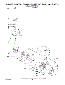 04 - Brake, Clutch, Gearcase, Motor And Pump Parts parts for Maytag Washer 3UMTW5755TW1 from AppliancePartsPros.com