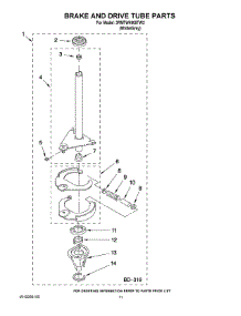 07 - Brake And Drive Tube Parts parts for Maytag Washer 3RMTW4905TW2 from AppliancePartsPros.com