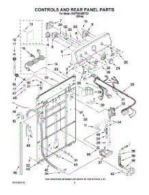 02 - Controls And Rear Panel Parts parts for Maytag Washer 6AMTW5455TQ1 from AppliancePartsPros.com