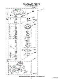 08 - Gearcase Parts parts for Maytag Washer 6AMTW5455TQ1 from AppliancePartsPros.com