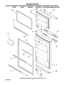 02 - Door Parts parts for Maytag Refrigerator A8RXNGMWN00 from AppliancePartsPros.com