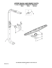 07 - Upper Wash And Rinse Parts parts for Maytag Dishwasher MDB8859AWS1 from AppliancePartsPros.com
