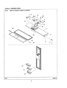 02 - Freezer Door parts for Maytag Refrigerator 2699W from AppliancePartsPros.com