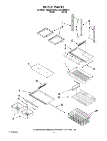 06 - Shelf Parts parts for Maytag Refrigerator AB2225PEKB3 from AppliancePartsPros.com