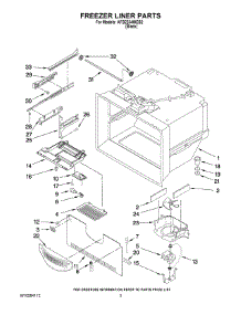 02 - Freezer Liner Parts parts for Maytag Refrigerator AFB2234WEB2 from AppliancePartsPros.com