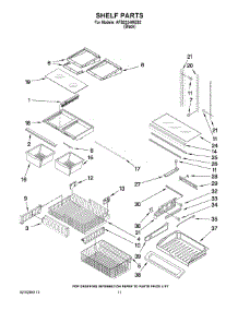 07 - Shelf Parts parts for Maytag Refrigerator AFB2234WEB2 from AppliancePartsPros.com