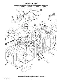 02 - Cabinet Parts parts for Maytag Dryer MGDB850WL0 from AppliancePartsPros.com
