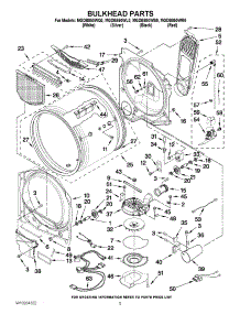 03 - Bulkhead Parts parts for Maytag Dryer MGDB850WB0 from AppliancePartsPros.com