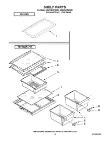 06 - Shelf Parts parts for Maytag Refrigerator A8WXNGFWH00 from AppliancePartsPros.com