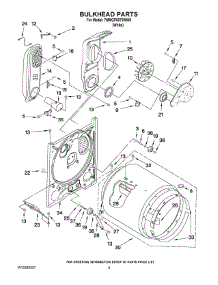 03 - Bulkhead Parts parts for Maytag Dryer 7MMGP0075WW0 from AppliancePartsPros.com